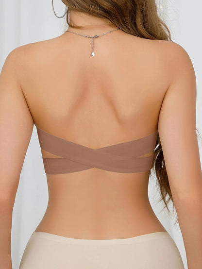 Seamless Crisscross Strapless Bra 10