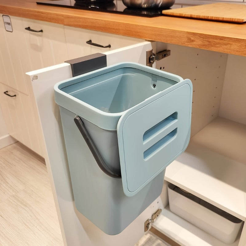 Space Saving Quiet Close Trash Can Eco-Friendly Sealed Bin for Kitchen & Office