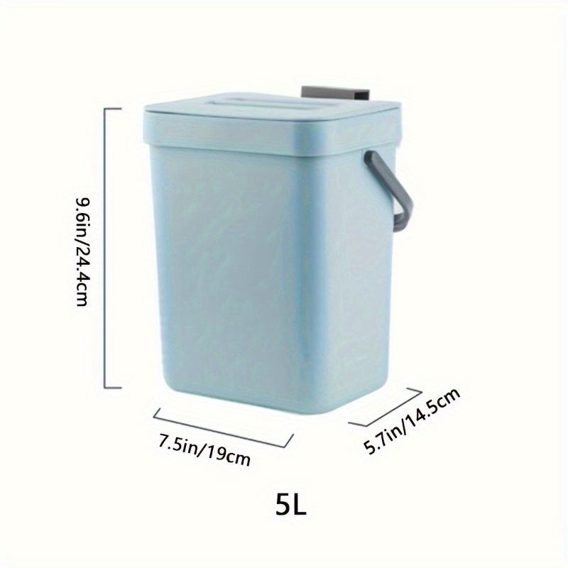Space Saving Quiet Close Trash Can EcoFriendly Sealed Bin for Kitchen  Office