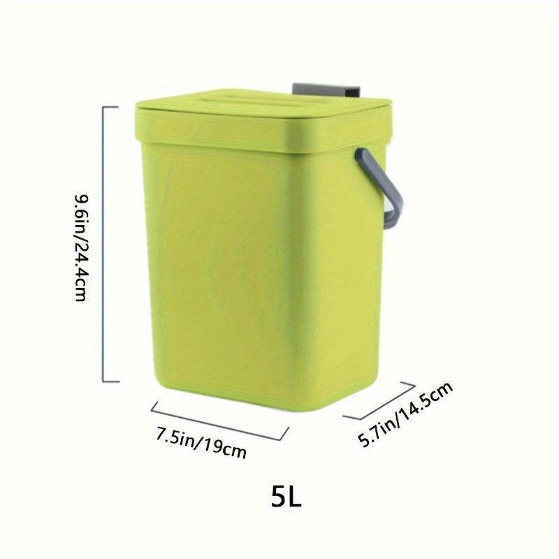 Space Saving Quiet Close Trash Can EcoFriendly Sealed Bin for Kitchen  Office