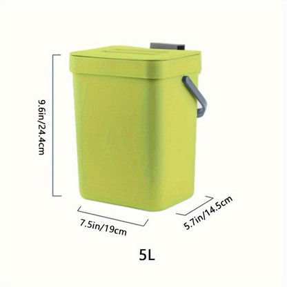 Space Saving Quiet Close Trash Can EcoFriendly Sealed Bin for Kitchen  Office