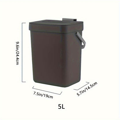 Space Saving Quiet Close Trash Can EcoFriendly Sealed Bin for Kitchen  Office
