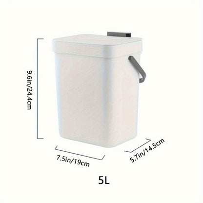 Space Saving Quiet Close Trash Can EcoFriendly Sealed Bin for Kitchen  Office