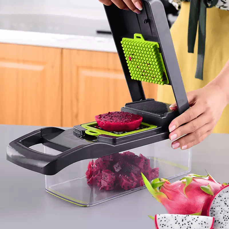 Multifunctional Vegetable Chopper, Handle Food Grate, Slicer Dicer for Effortless Kitchen Prep