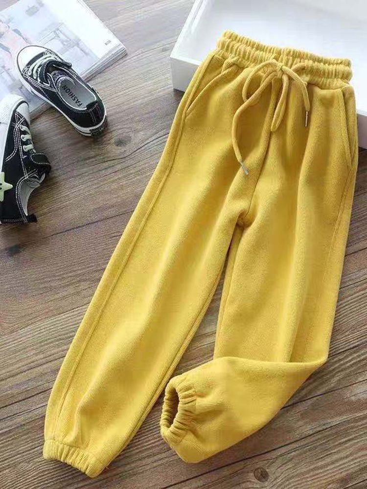 Women Winter Warm Leggings Fleece Lined Thick Trousers for Cold Weather Plus Size Solid Color Casu