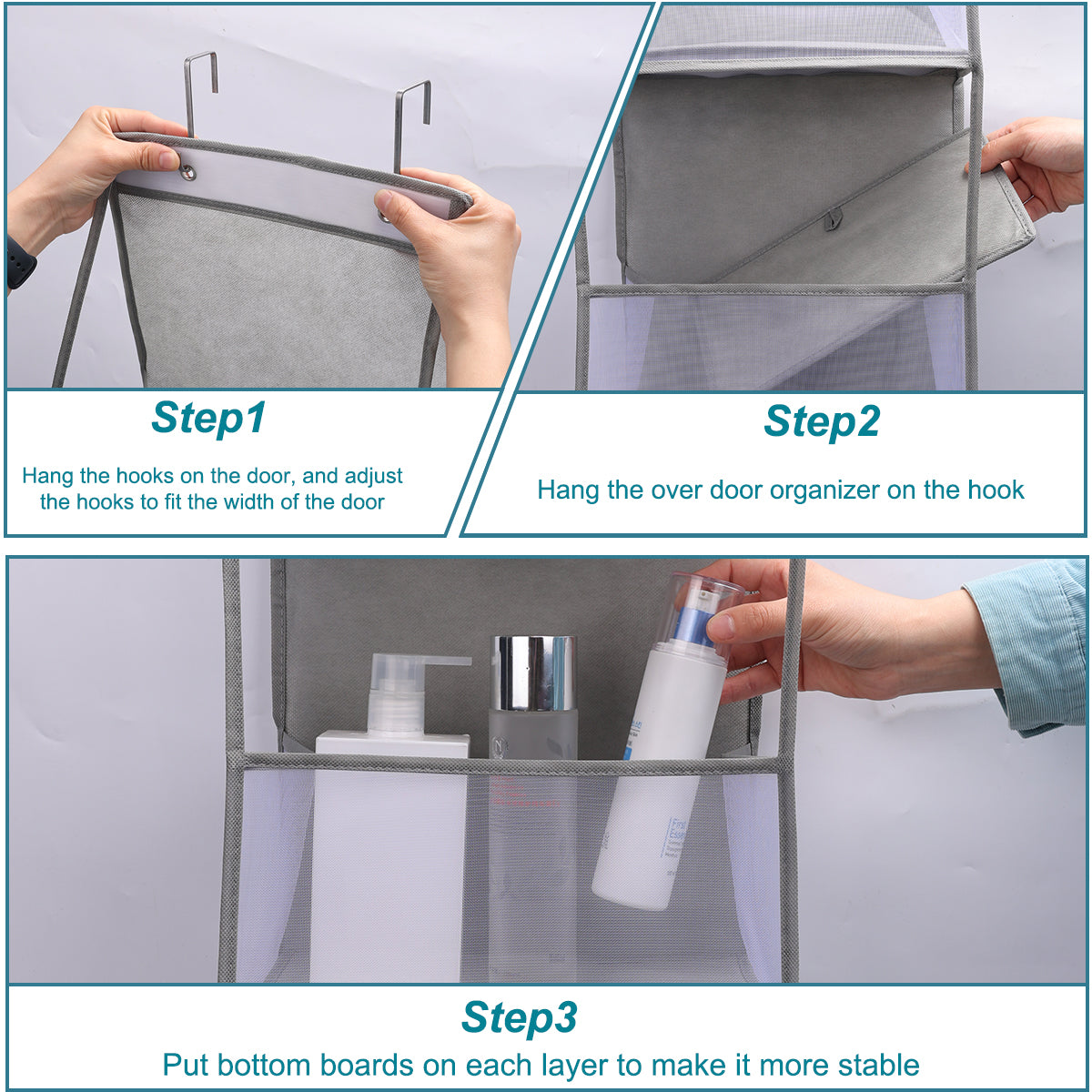 Versatile Over The Door Hanging Organizer 46 Layer Wall Hanging Storage for Cosmetics Bathroom a