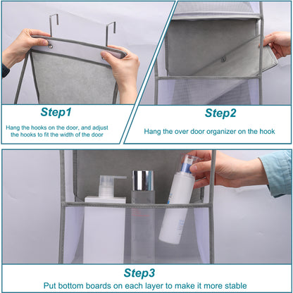 Versatile Over The Door Hanging Organizer 46 Layer Wall Hanging Storage for Cosmetics Bathroom a