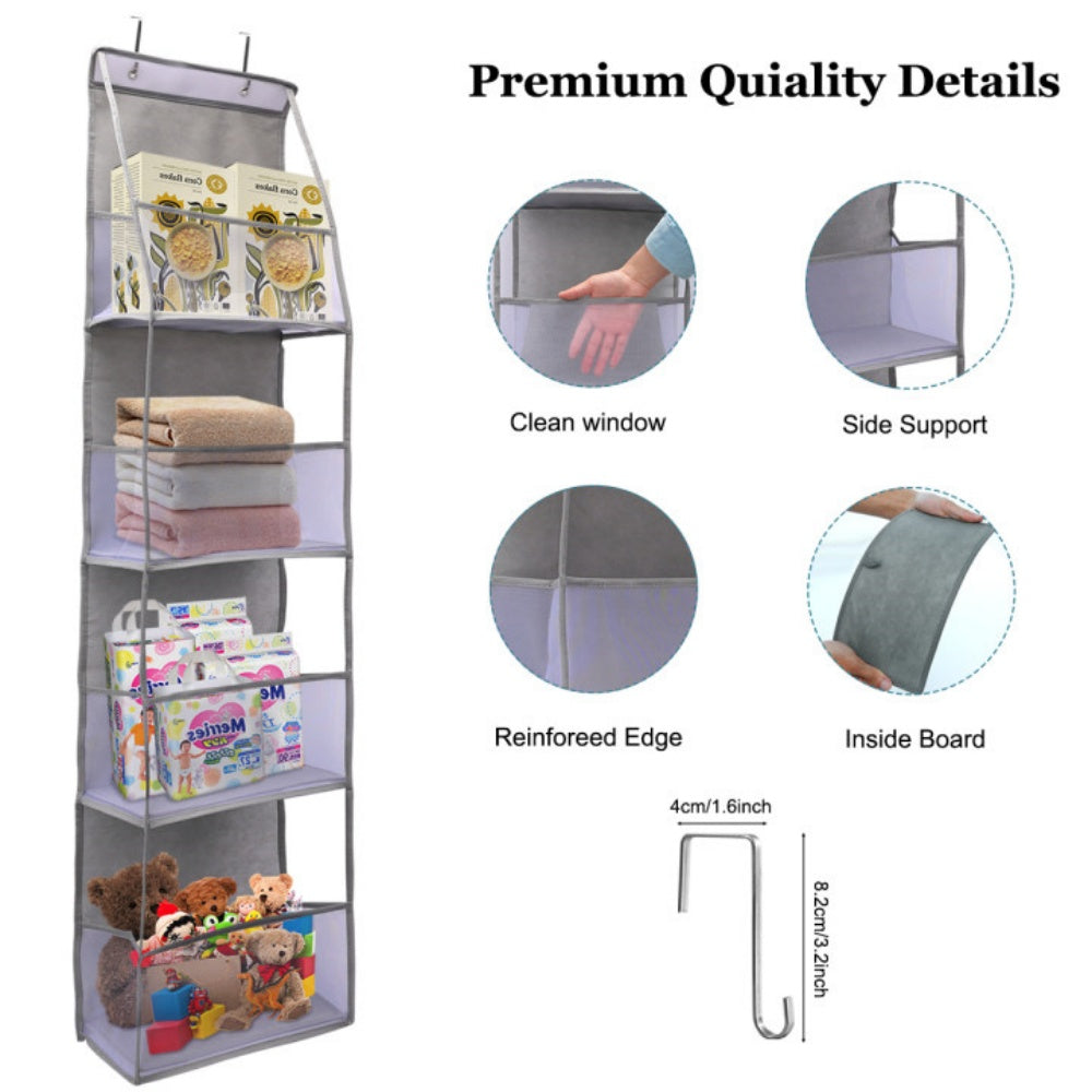 Versatile Over The Door Hanging Organizer 46 Layer Wall Hanging Storage for Cosmetics Bathroom a