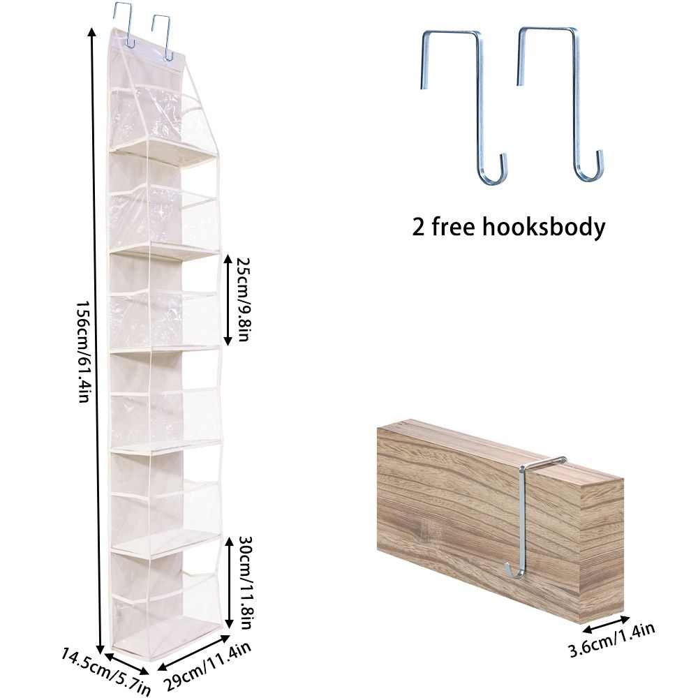 Versatile Over The Door Hanging Organizer 46 Layer Wall Hanging Storage for Cosmetics Bathroom a