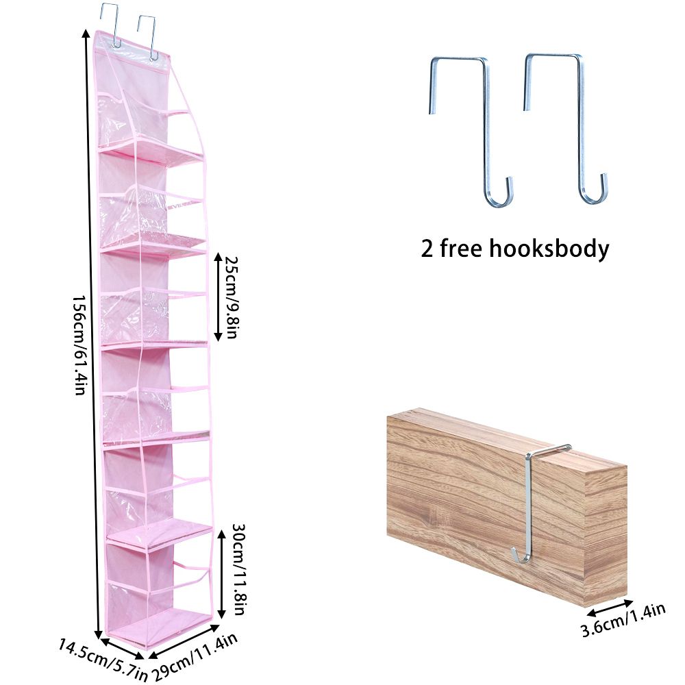 Versatile Over The Door Hanging Organizer 46 Layer Wall Hanging Storage for Cosmetics Bathroom a