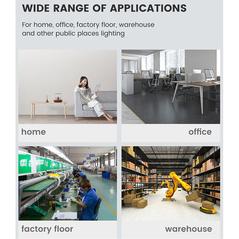 Fan Foldable LED Bulb EnergySaving Deformation Ceiling Light For Home Garage  Warehouse 3