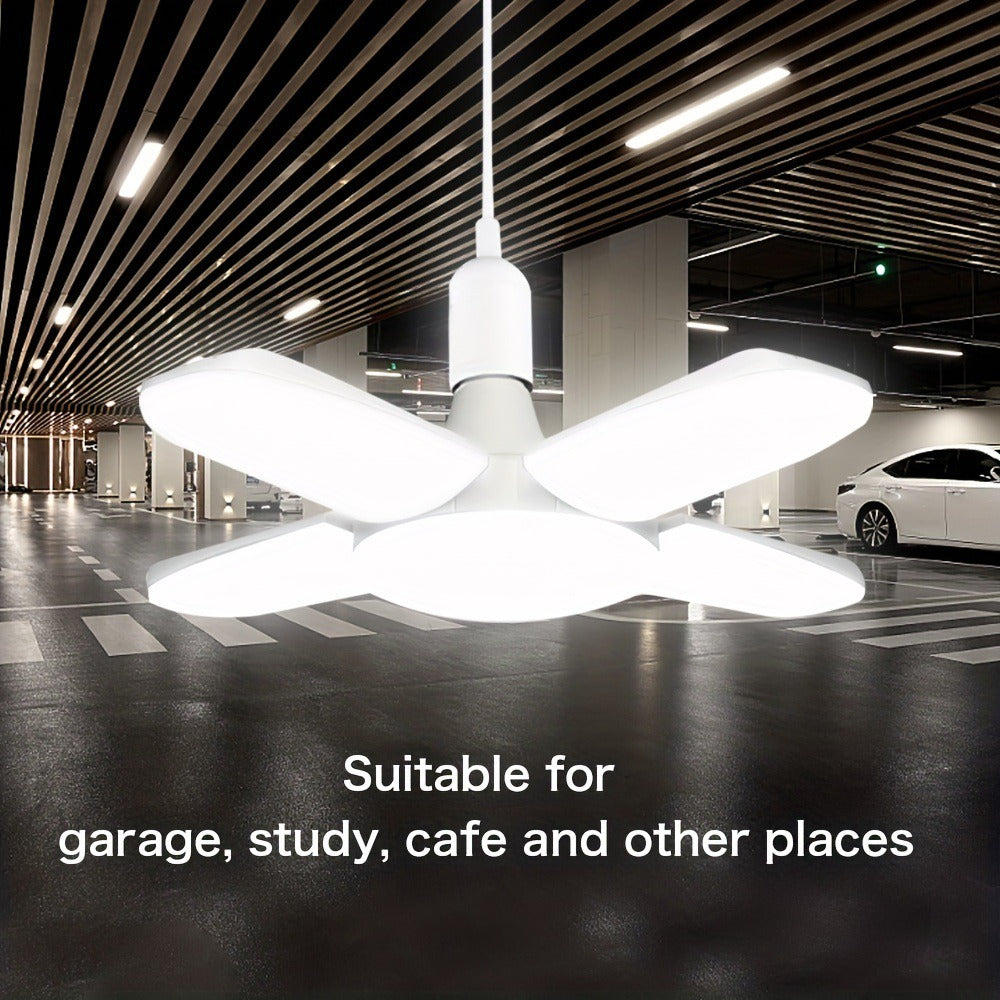 Fan Foldable LED Bulb EnergySaving Deformation Ceiling Light For Home Garage  Warehouse 5