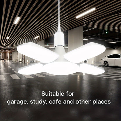 Fan Foldable LED Bulb EnergySaving Deformation Ceiling Light For Home Garage  Warehouse 5
