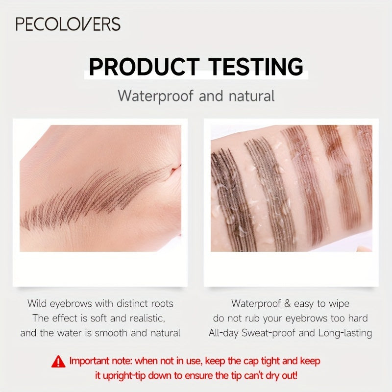 Waterproof Eyebrow Pen With 4 Split Tip LongLasting Eyebrow Tattoo Makeup Pencil For Natural HairLi 1