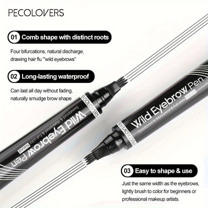 Waterproof Eyebrow Pen With 4 Split Tip LongLasting Eyebrow Tattoo Makeup Pencil For Natural HairLi 5