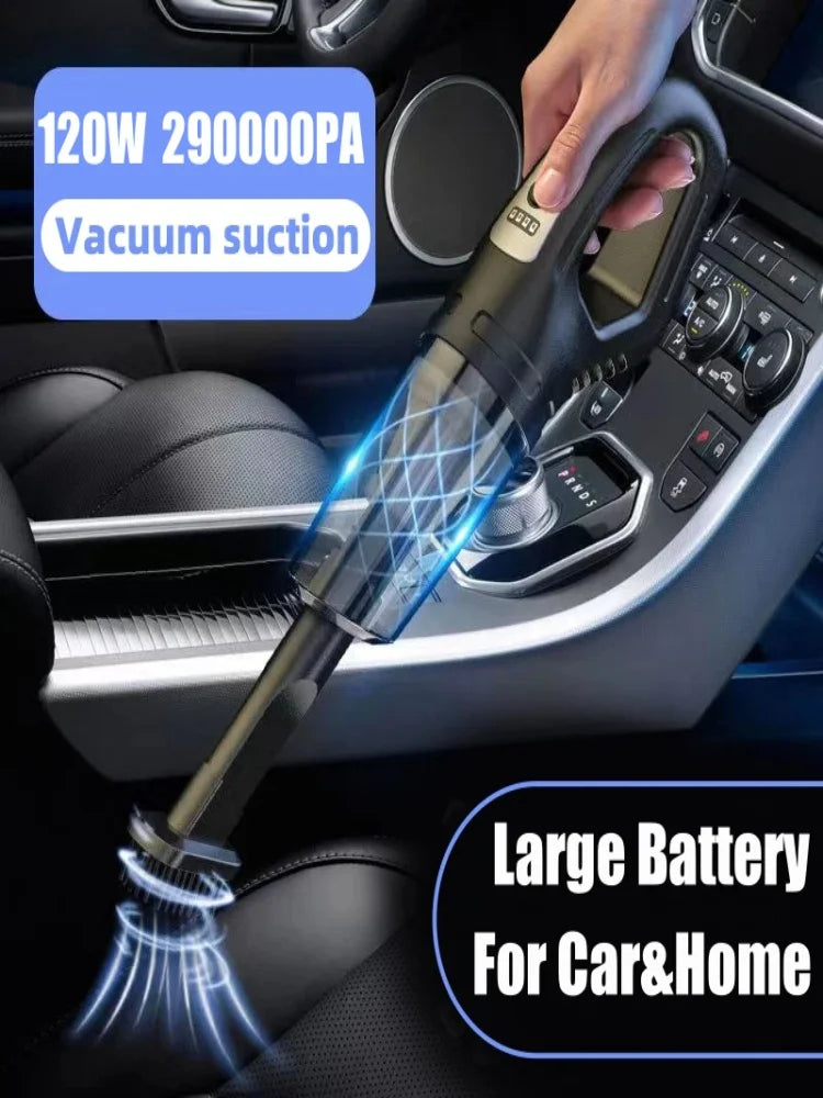2 in 1 Wireless Vacuum Cleaner and Air Duster Rechargeable Handheld Vacuum for Cars Homes and Hard