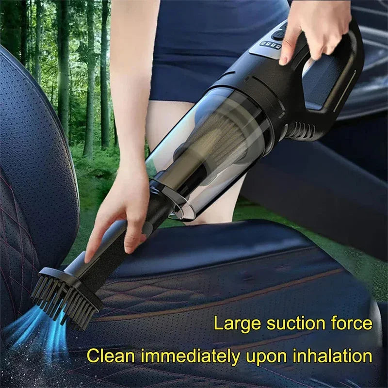 2 in 1 Wireless Vacuum Cleaner and Air Duster Rechargeable Handheld Vacuum for Cars Homes and Hard