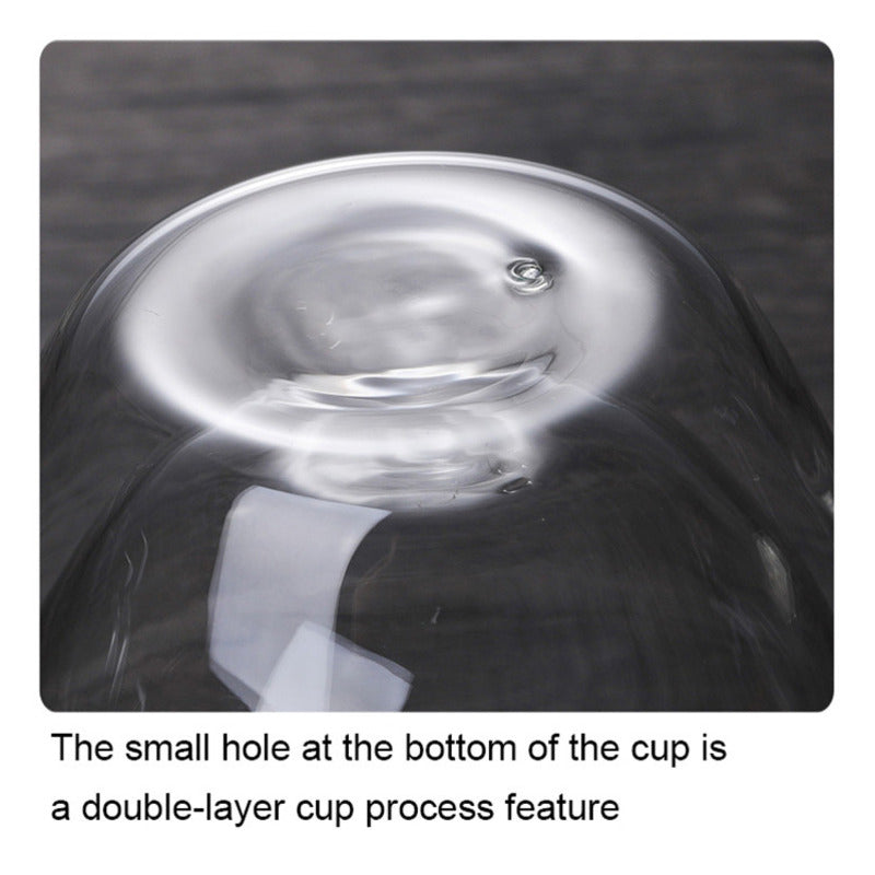 Heat Resistant Double Wall Glass Cup Transparent Coffee Mug & Handmade Tea Drink Cups