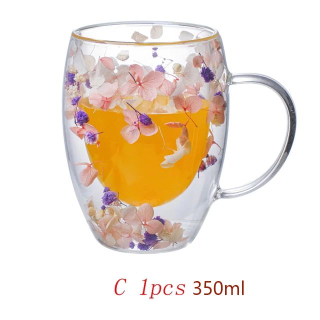 Double Wall Coffee Mug Insulated Clear Glass Mug With Handle For Hot  Cold Beverages 9