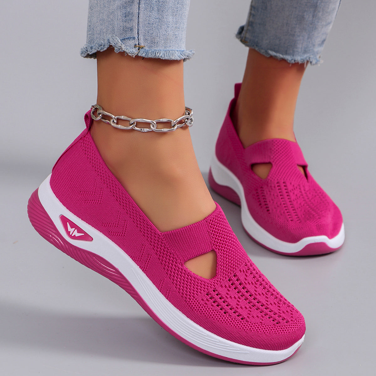 Spring New Womens Sports Shoes Fashionable Breathable Lightweight Nonslip Wearresistant Casual Spor 5