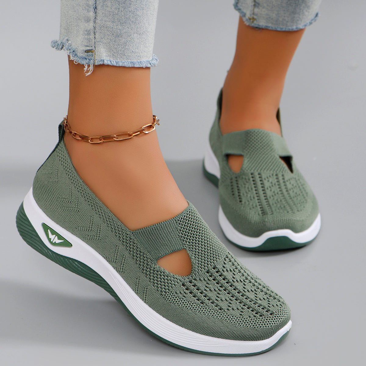 Spring New Womens Sports Shoes Fashionable Breathable Lightweight Nonslip Wearresistant Casual Spor 6