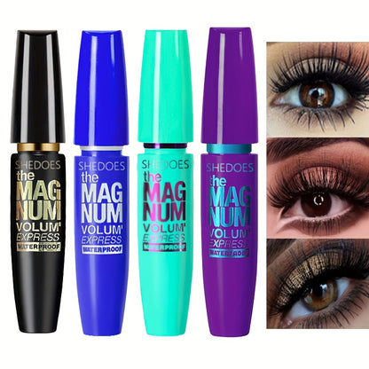 Black Mascara Thickening  Lengthening Waterproof Liquid Fiber Mascara For Natural Curling Lashes 1