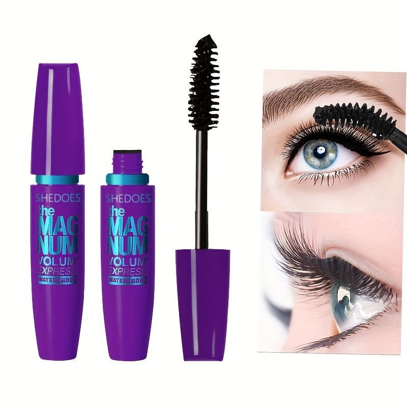 Black Mascara Thickening  Lengthening Waterproof Liquid Fiber Mascara For Natural Curling Lashes 6