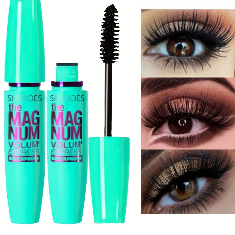 Black Mascara Thickening  Lengthening Waterproof Liquid Fiber Mascara For Natural Curling Lashes 9
