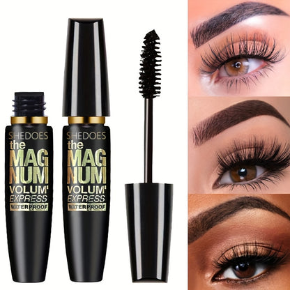 Black Mascara Thickening  Lengthening Waterproof Liquid Fiber Mascara For Natural Curling Lashes 10