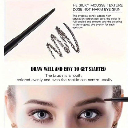Long Lasting Waterproof Eyeliner Pencil Smudge Proof Black Eye Makeup For Beginners 2