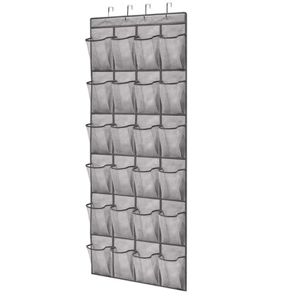 Hanging Shoe Holder Hanger with Mesh Pockets Over The Door Shoe Rack for Closet Organization