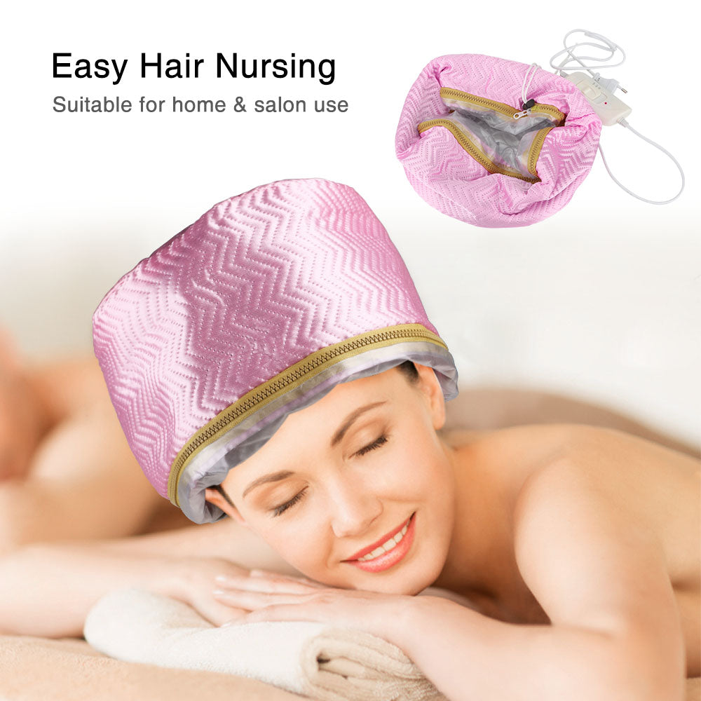 Electric Hair Steamer Cap Waterproof Self Heating Thermal Treatment Hat For SPA Nourishing Hair Car 6