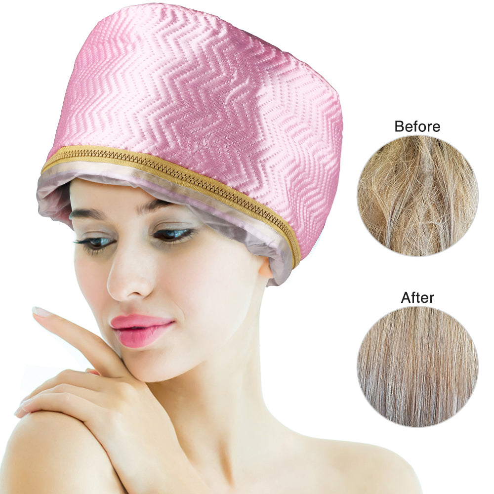 Electric Hair Steamer Cap Waterproof Self Heating Thermal Treatment Hat For SPA Nourishing Hair Car 3