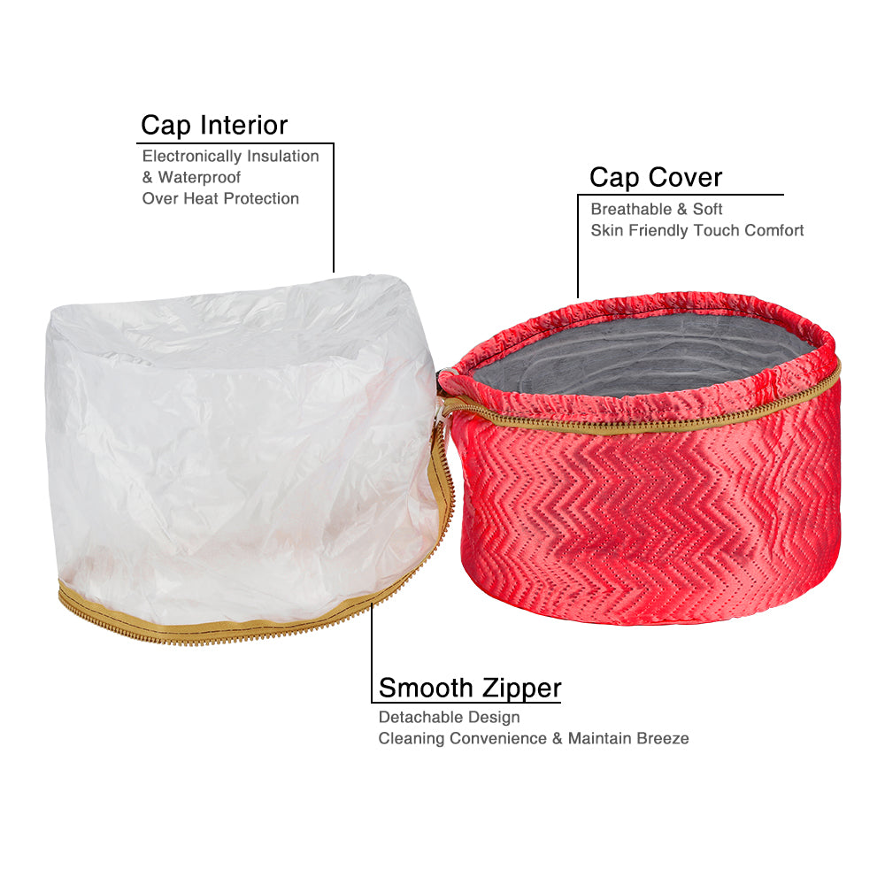 Electric Hair Steamer Cap Waterproof Self Heating Thermal Treatment Hat For SPA Nourishing Hair Car 7