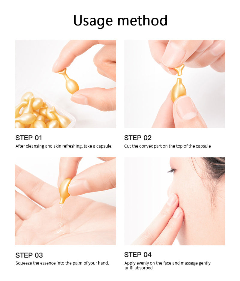 Collagen Face Care Capsules, Anti Aging Serum for Whitening, Wrinkle Remover, and Firming