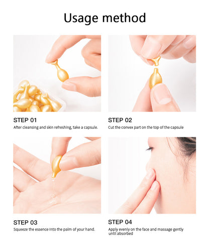 Collagen Face Care Capsules, Anti Aging Serum for Whitening, Wrinkle Remover, and Firming