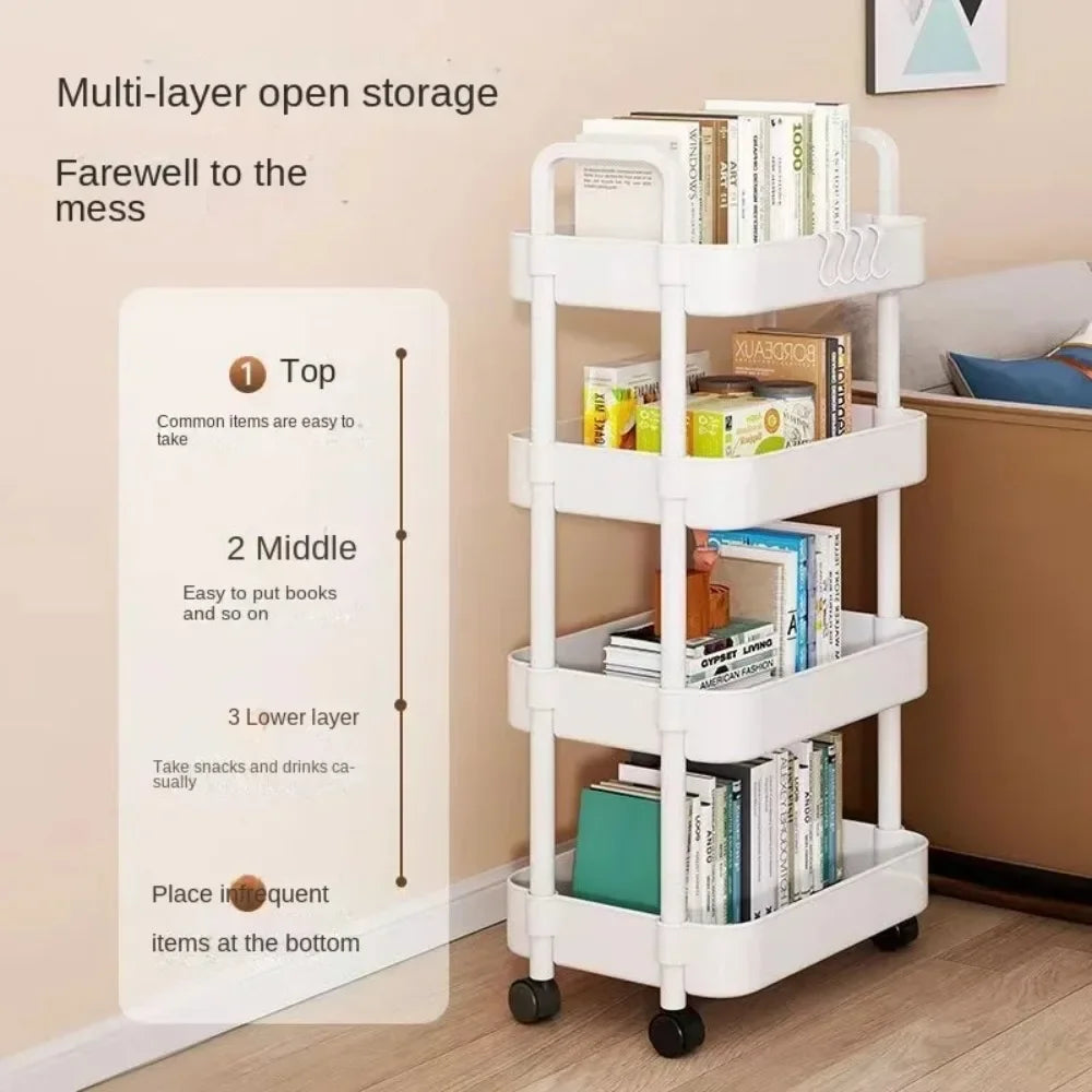Versatile MultiLayer Storage Rack Perfect for Kitchen Bedroom Baby Snacks and Bathroom Organiza