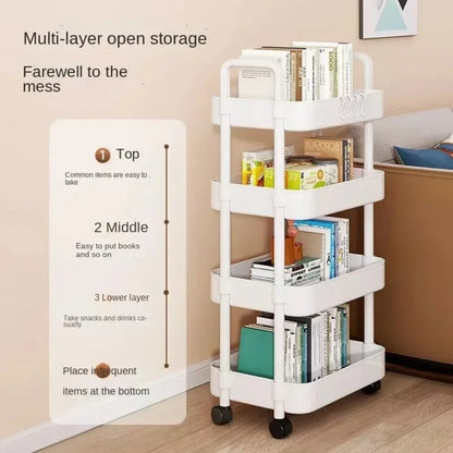 Versatile MultiLayer Storage Rack Perfect for Kitchen Bedroom Baby Snacks and Bathroom Organiza