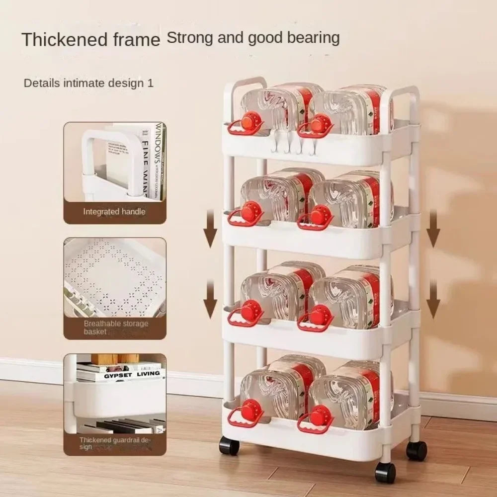 Versatile MultiLayer Storage Rack Perfect for Kitchen Bedroom Baby Snacks and Bathroom Organiza