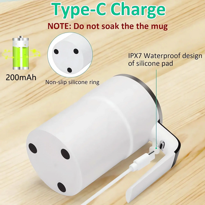 Electric Coffee Self Mixing Mug Rechargeable Waterproof BPAFree Automatic Stirring Cup for Coffee