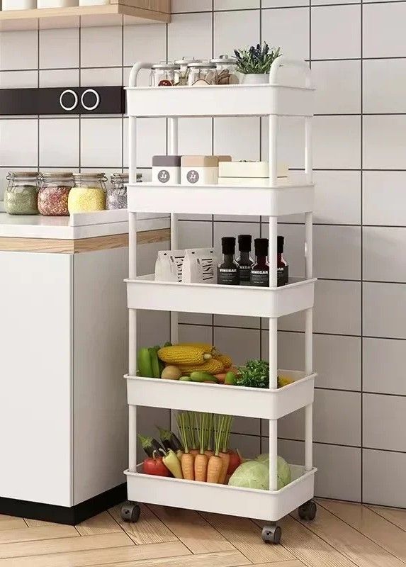 Versatile MultiLayer Storage Rack Perfect for Kitchen Bedroom Baby Snacks and Bathroom Organiza