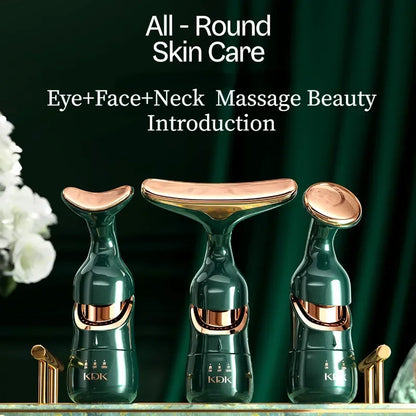 3 in1 Facial Lifting Device  EMS Beauty Skin Tightening  Anti Aging Face Massager for Wrinkles  S