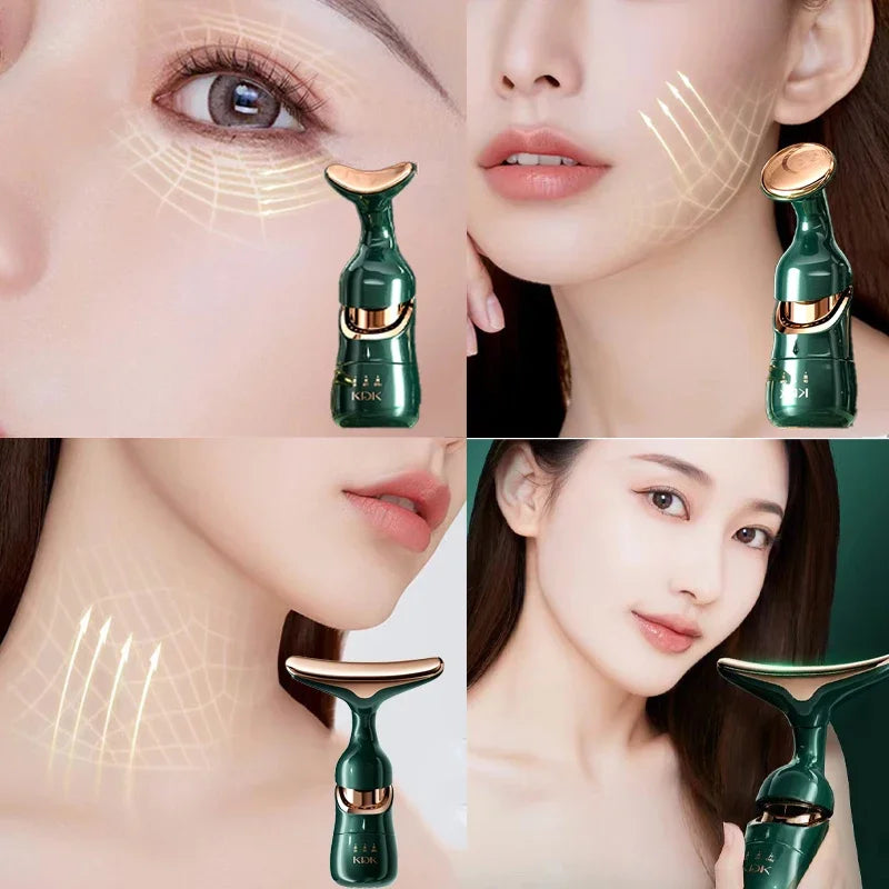 3 in1 Facial Lifting Device  EMS Beauty Skin Tightening  Anti Aging Face Massager for Wrinkles  S