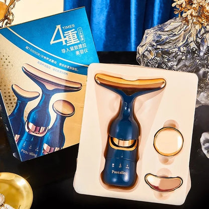 3 in1 Facial Lifting Device  EMS Beauty Skin Tightening  Anti Aging Face Massager for Wrinkles  S