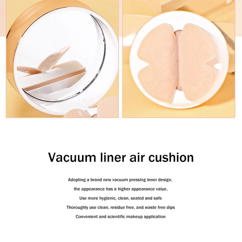 Air Cushion BB Cream With Butterfly Powder Puff Moisturizing Foundation For Whitening  Oil Control 2