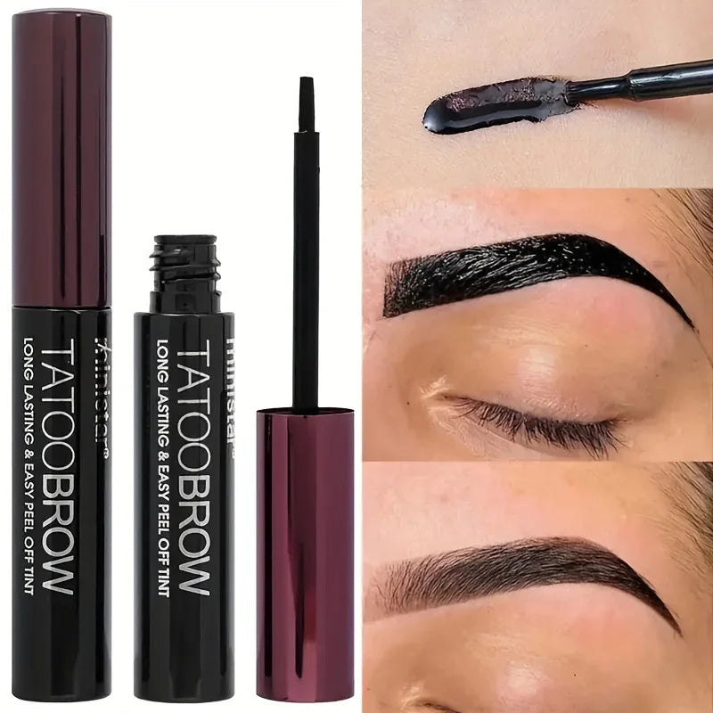 Tattoo Peel Off Eyebrow Gel Tint Waterproof TransferProof For Fuller  Defined Looking Brows 2