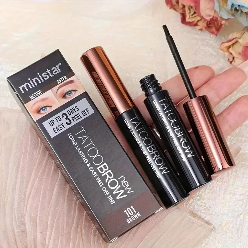 Tattoo Peel Off Eyebrow Gel Tint Waterproof TransferProof For Fuller  Defined Looking Brows 1