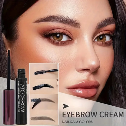 Tattoo Peel Off Eyebrow Gel Tint Waterproof TransferProof For Fuller  Defined Looking Brows 4