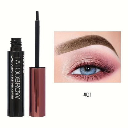 Tattoo Peel Off Eyebrow Gel Tint Waterproof TransferProof For Fuller  Defined Looking Brows 5