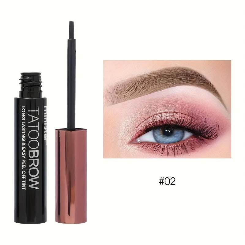 Tattoo Peel Off Eyebrow Gel Tint Waterproof TransferProof For Fuller  Defined Looking Brows 6